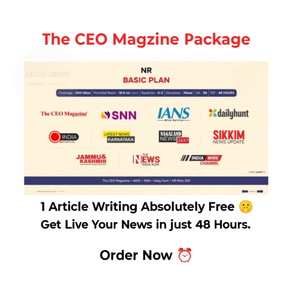 The CEO Magazine 200 PR Package