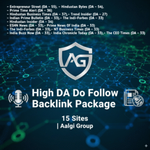 High DA Do Follow Backlink Package – 15 Sites | Press Release